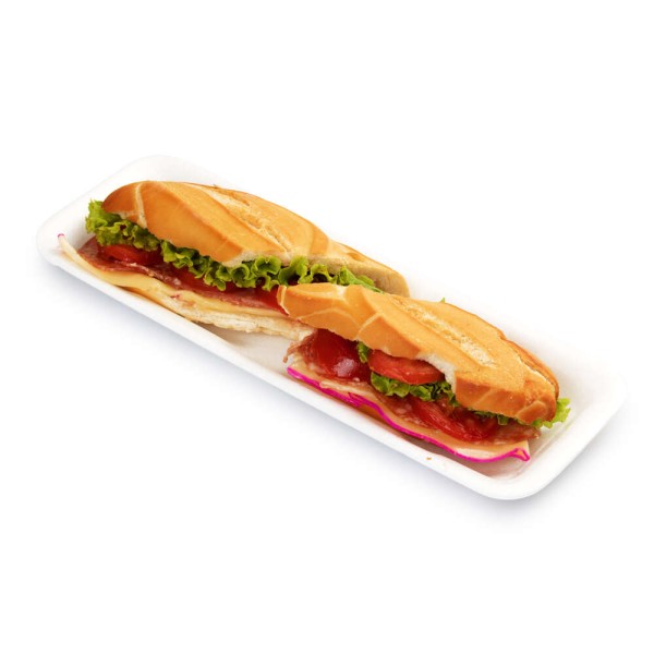 Encontraproduto.com.br - Sanduíche Baguete com Queijo Bola e Salame Italiano 195g