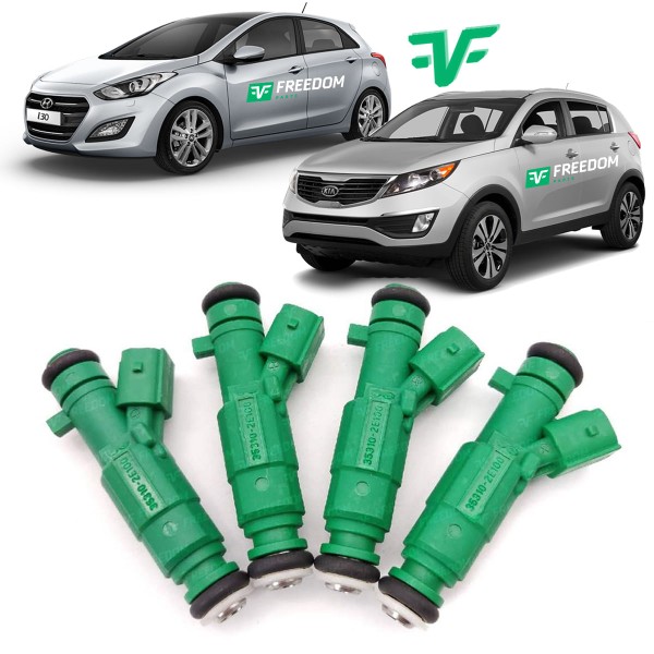 Bico injetor hyundai elantra i30 ix35 kia sportage 2010 á 2016 gasolina kit c/4