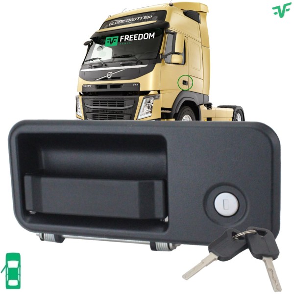 Maçaneta da porta volvo vm externa - porta dianteira - direita - com chave - fh / nh / fm