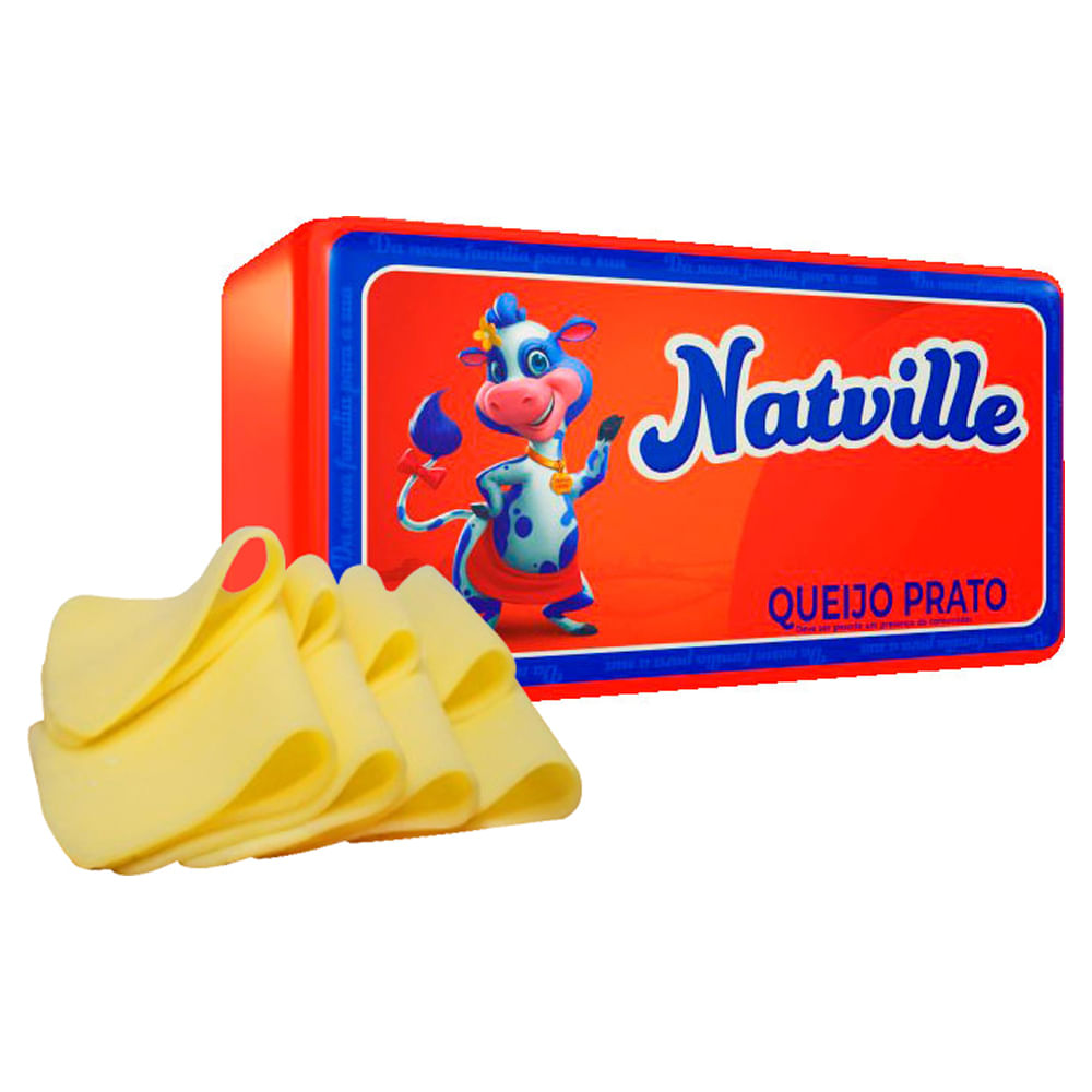 QUEIJO PRATO NATVILLE FATIADO BANDEJA 250G