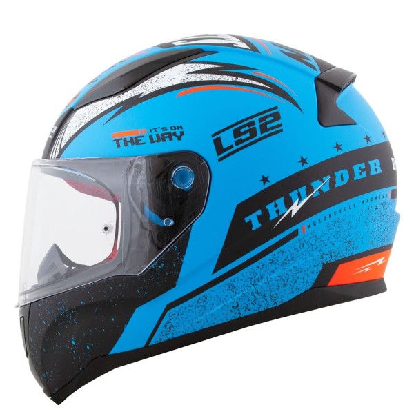 Capacete LS2 FF353 Thunder Matt Blue Black