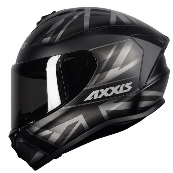 Capacete Axxis Draken Uk Matt Black Grey