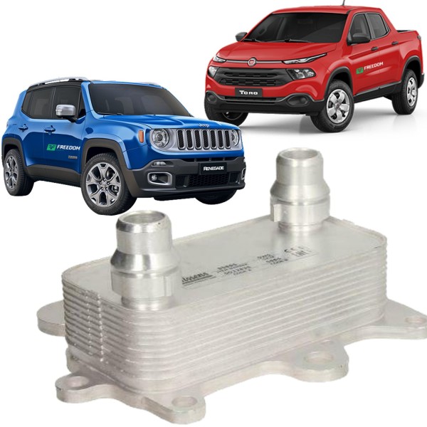 Radiador de oleo motor fiat toro jeep renegade 1.8 16v flex 2016 á 2019