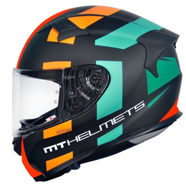 Encontraproduto.com.br - Capacete MT KRE Sign Matt Orange Fluor