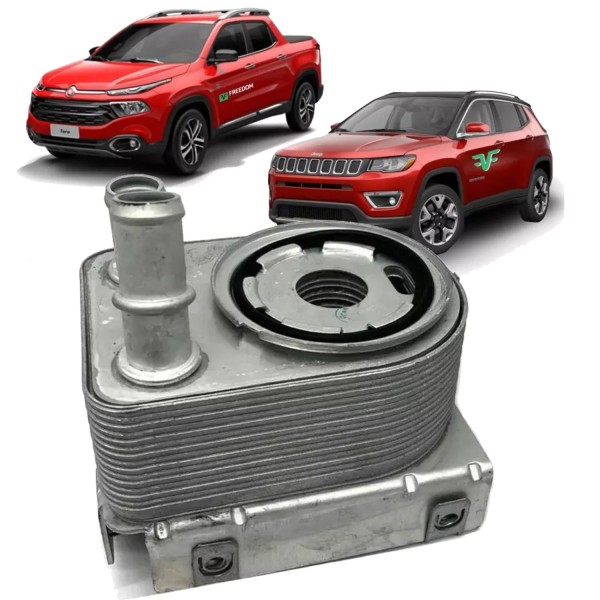Radiador de oleo motor fiat toro jeep compass 2.0 2.4 16v 2015 a 2021