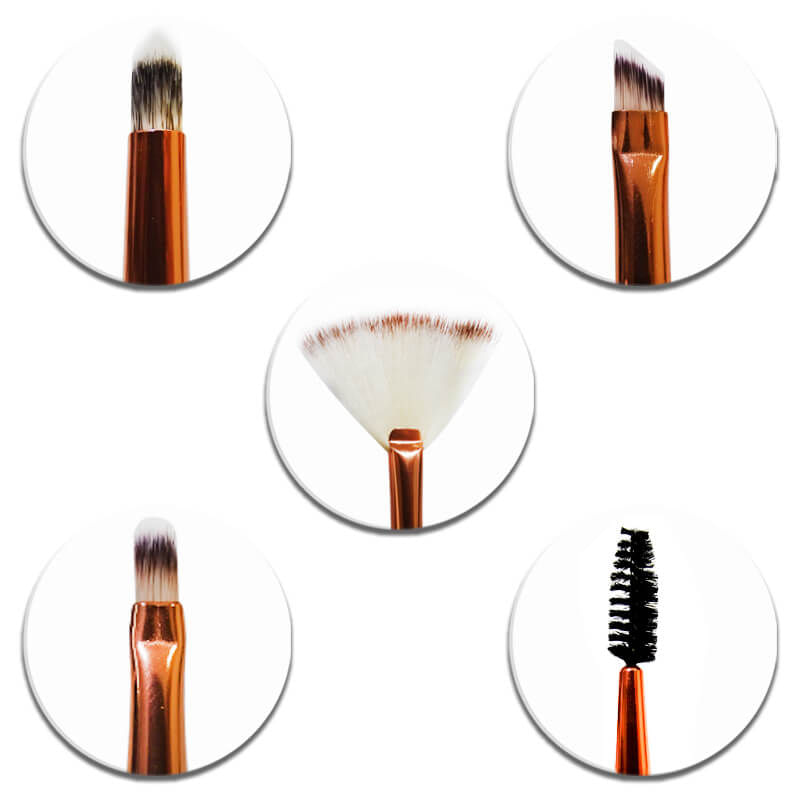 Encontraproduto.com.br - Kit De Pinceis Com Estojo - Hello Mini KT47-2