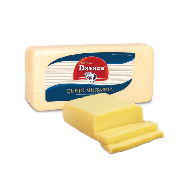 Queijo Mussarela Davaca Pedaço 1 Pedaco 400g