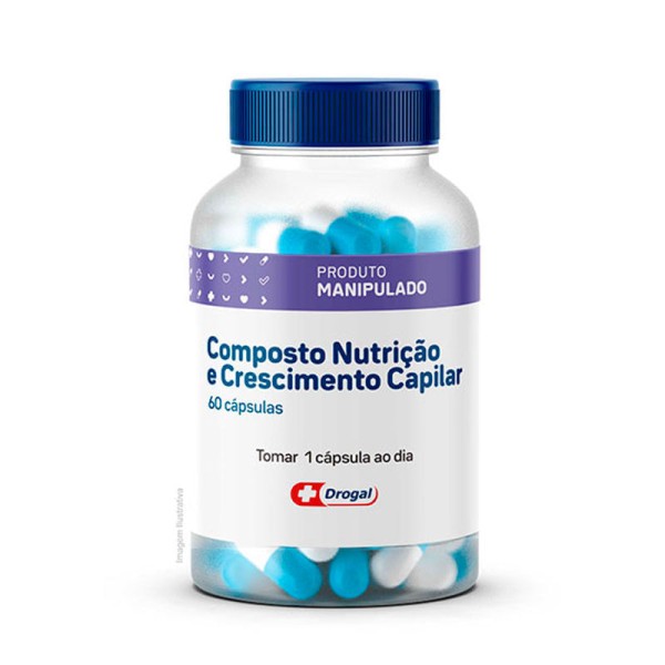 Composto Nutrição e Crescimento Capilar 60 Cápsulas