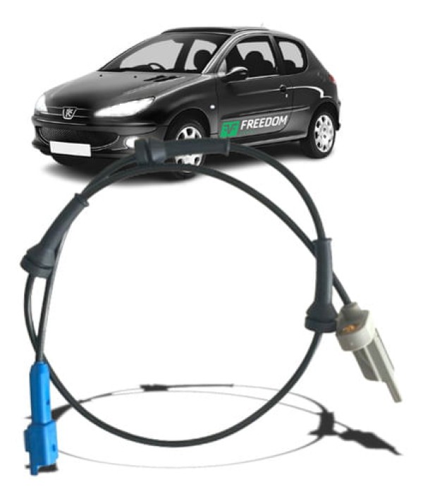 SENSOR DE FREIO ABS PEUGEOT 206 2000 ATÉ 2010