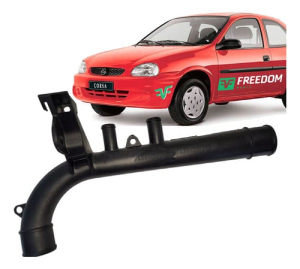 Encontraproduto.com.br - TUBO DE CONEXÃO DE ÁGUA GM CORSA 1.0 1.4 1.6 8V 1996 A 2006 C/2 SAÍDAS