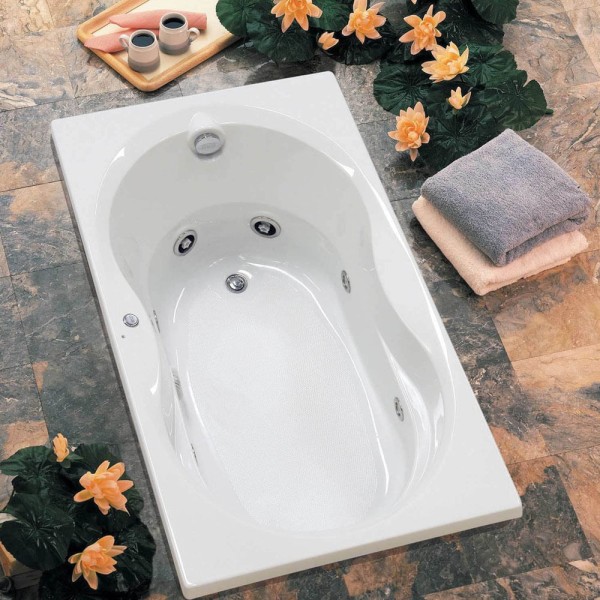 Encontraproduto.com.br - Banheira Jacuzzi Espree com Aquecedor 10 jatos em Acrílico 152,5x91x51cm