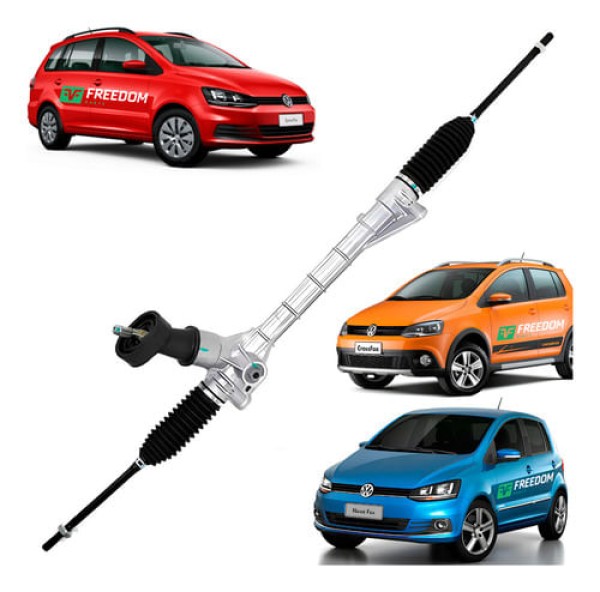 CAIXA DE DIREÇÃO ELETRICA VW CROSSFOX FOX SPACEFOX 1.0 1.6 8V 12V 16V  2014 A 2021 C/ BARRA AXIAL