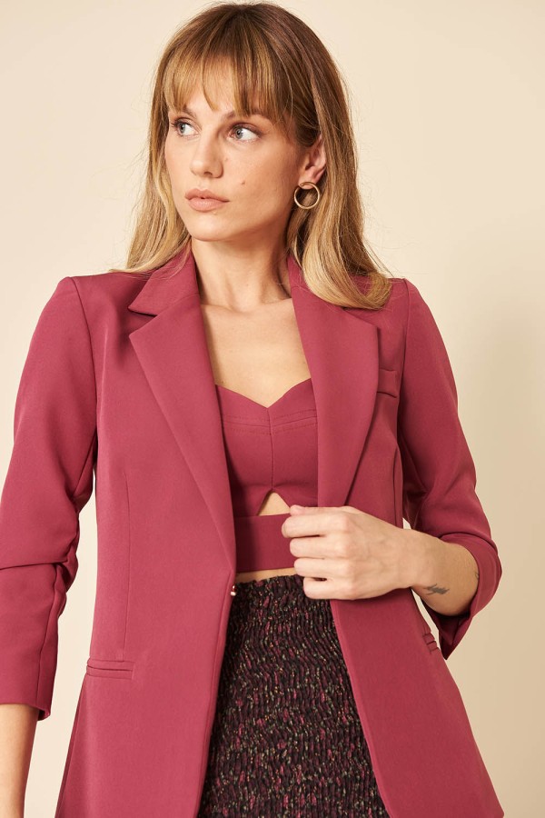 Encontraproduto.com.br - BLAZER BÁSICO-UVA