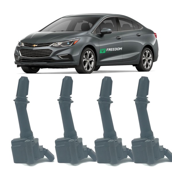 Encontraproduto.com.br - Bobina de ignição gm cruze tracker 1.4 2017 á 2020 original kit c/4 unidades