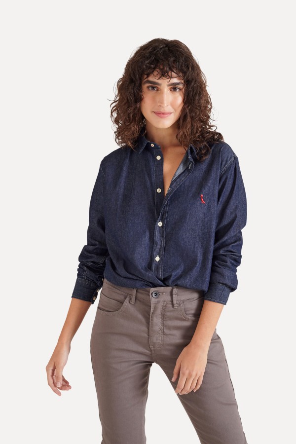 Camisa Reserva Easy Oxford Denim