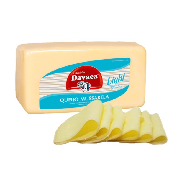 Queijo Mussarela Davaca Light Fatiado Bandeja 250g