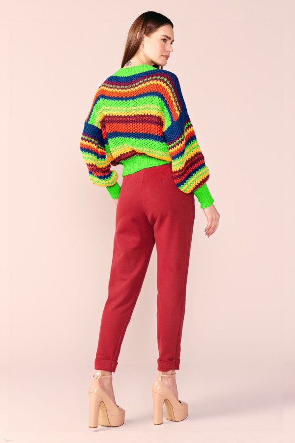 Encontraproduto.com.br - BLUSA TRICOT LISTRAS -
COLORIDO