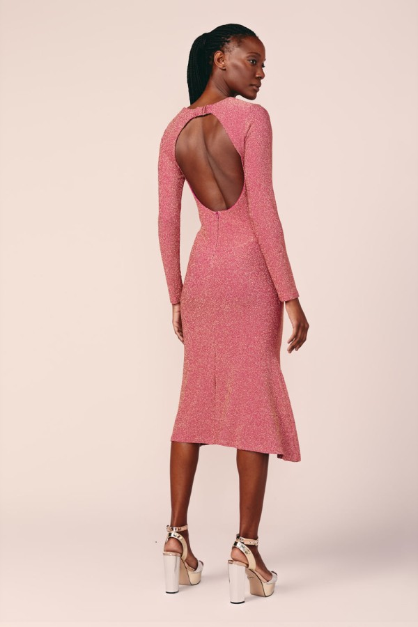 Encontraproduto.com.br - VESTIDO MIDI MOLETOM DECOTE-AMORA