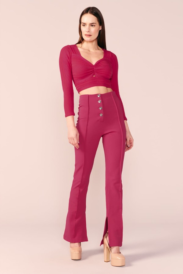 Encontraproduto.com.br - CALÇA RETA -CHERRY