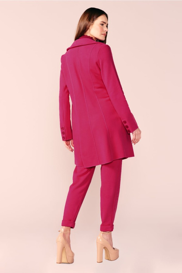 Encontraproduto.com.br - TRENCH COAT MOLETOM -CHERRY