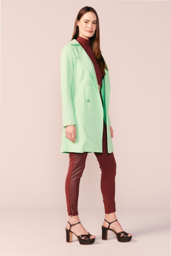 Encontraproduto.com.br - TRENCH COAT MOLETOM -MENTA