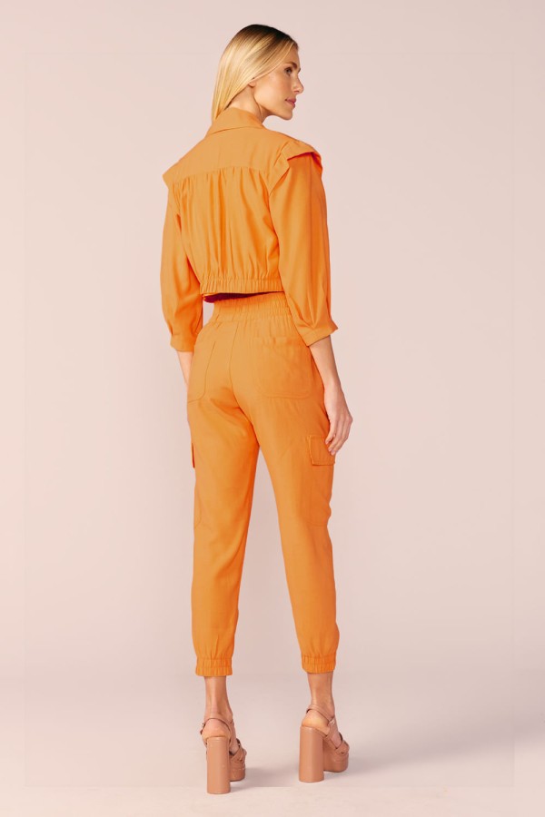 Encontraproduto.com.br - JAQUETA CROPPED -LARANJA