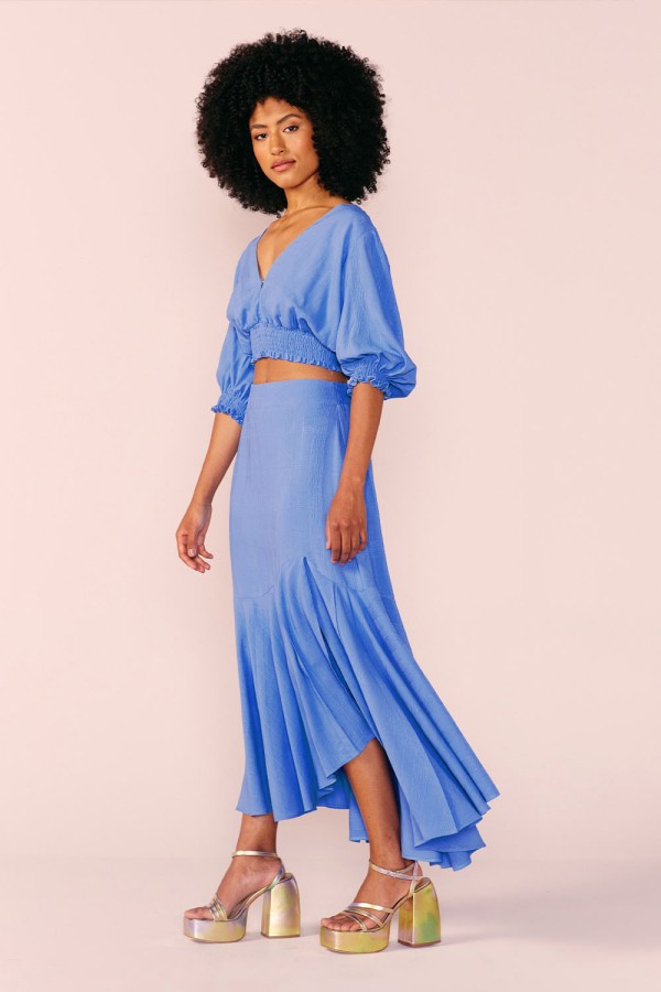 BLUSA COS LASTEX -LAZULI